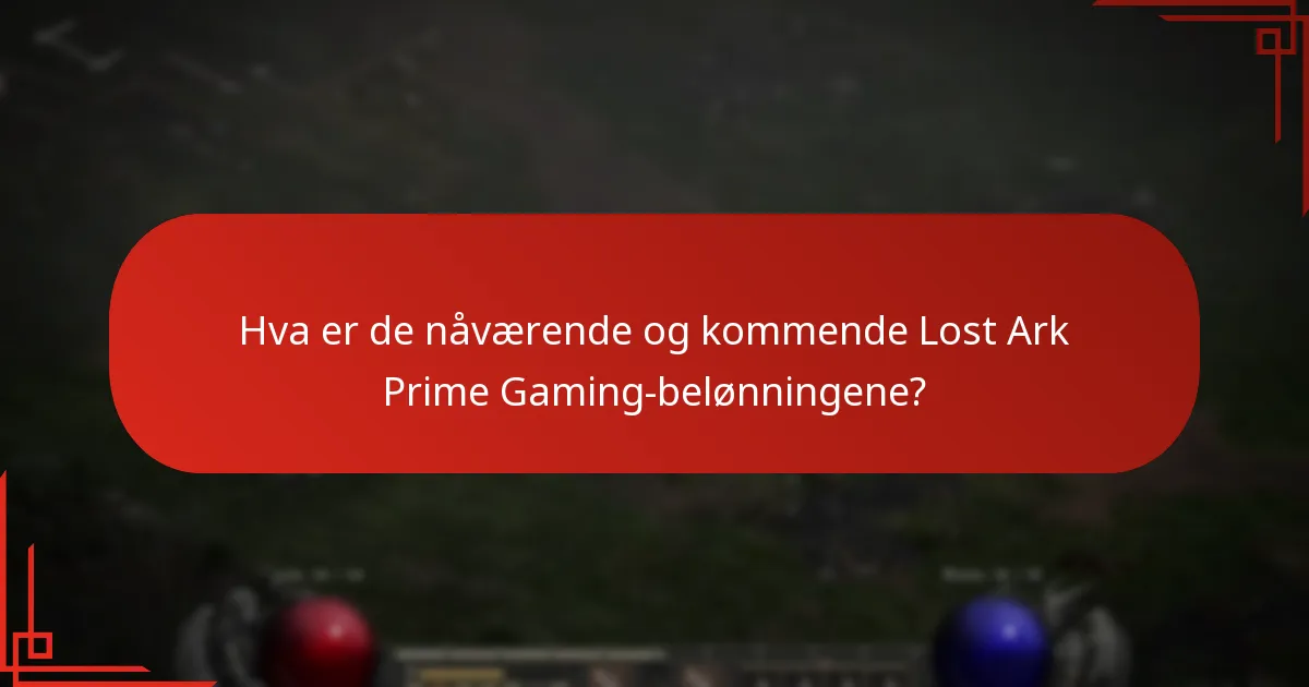 Hvordan kan jeg kreve Lost Ark Prime Gaming-belønninger?