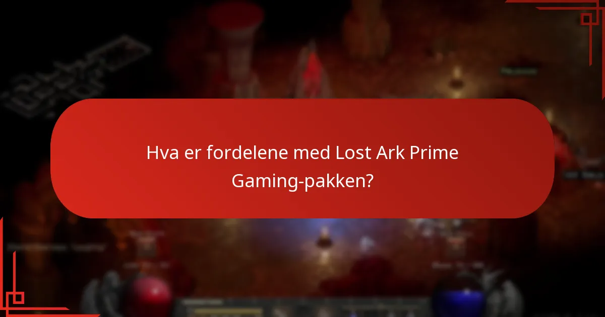 Når er Lost Ark Prime Gaming-pakken tilgjengelig?