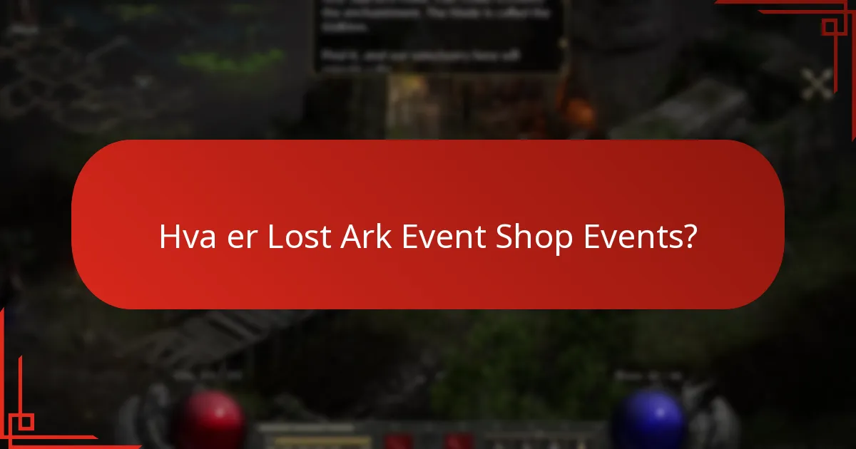 Når skjer Lost Ark Event Shop Events?