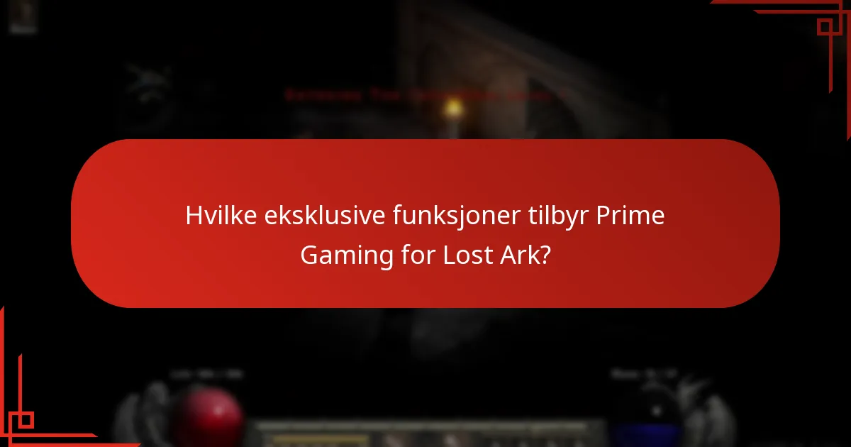 Hva er engasjementmulighetene tilgjengelig gjennom Prime Gaming i Lost Ark?