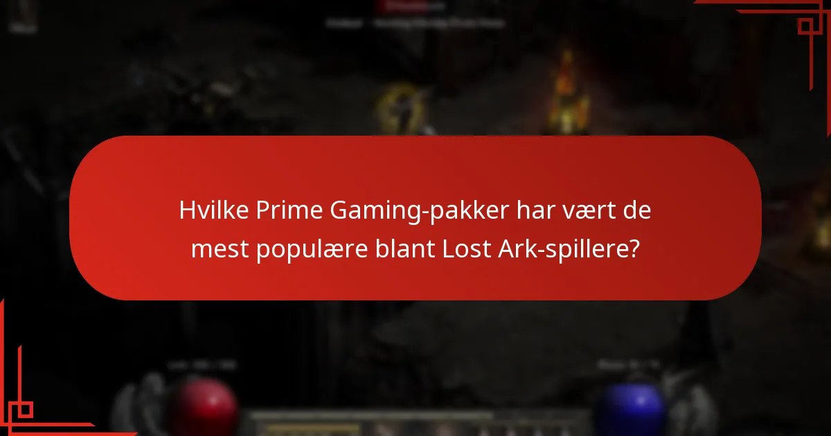 Hvilke trender kan observeres i Lost Ark Prime Gaming-pakkene?