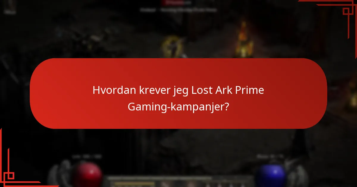 Hvilke eksklusive gjenstander er inkludert i Lost Ark Prime Gaming-kampanjer?